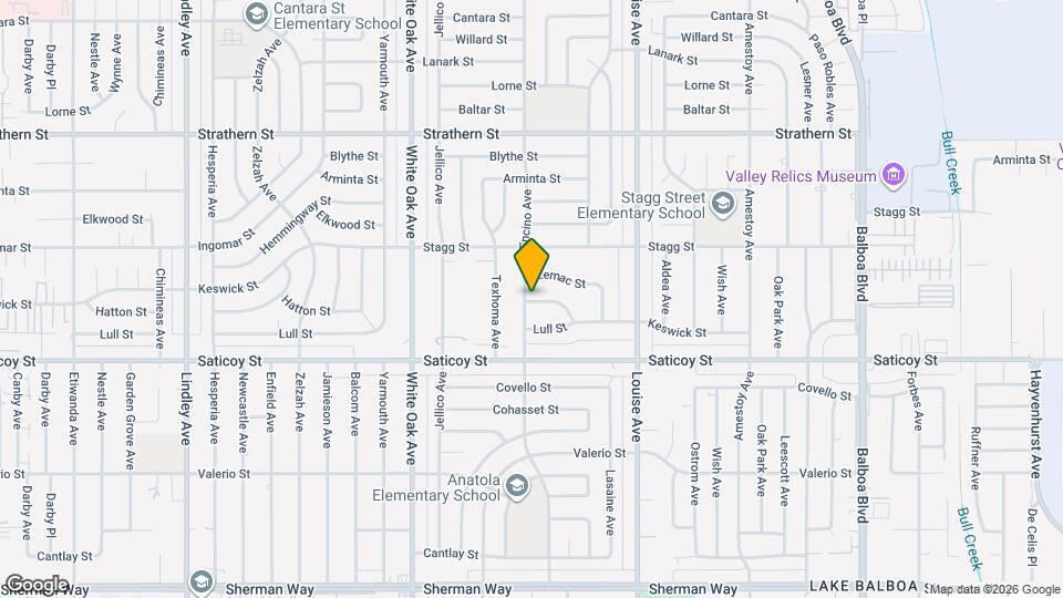 17459 Keswick St Mapa y Detalles de la Ubicación