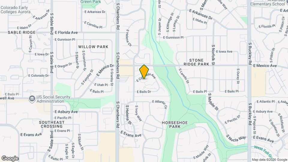 1828 S Idalia St Map and Location Details