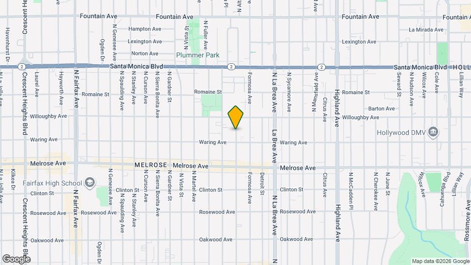 827 N Alta Vista Blvd Map and Location Details