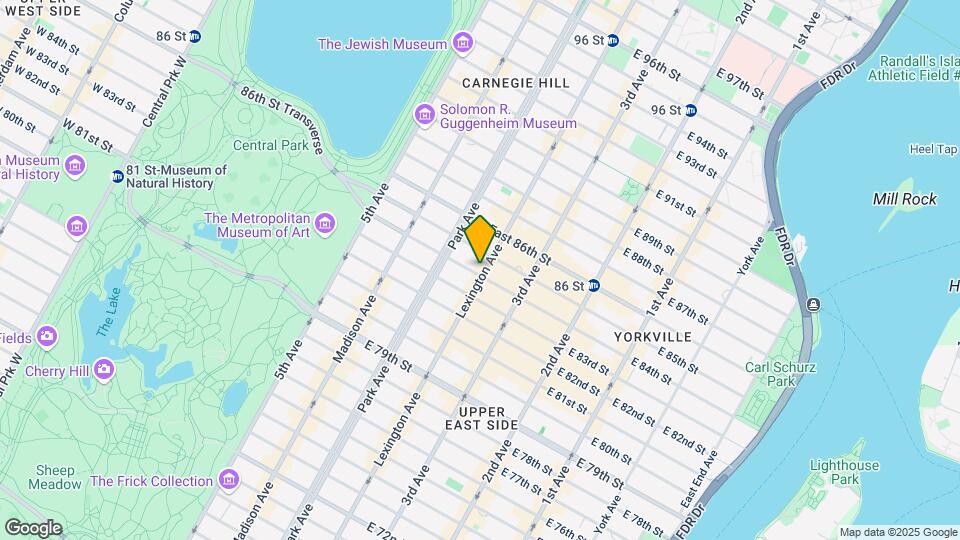 133 E 84th St Map and Location Details