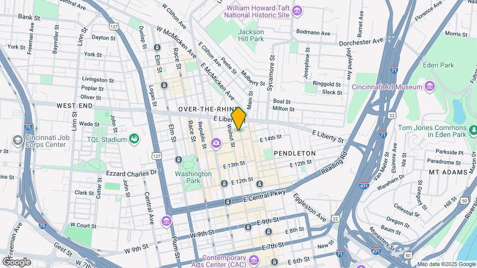 1411 Clay St Map and Location Details
