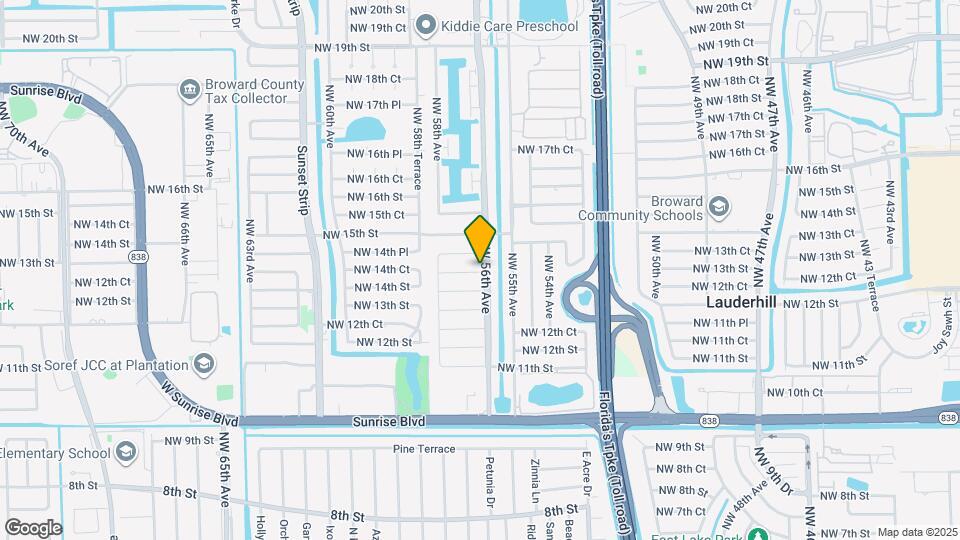 5615 NW 14th St Map and Location Details