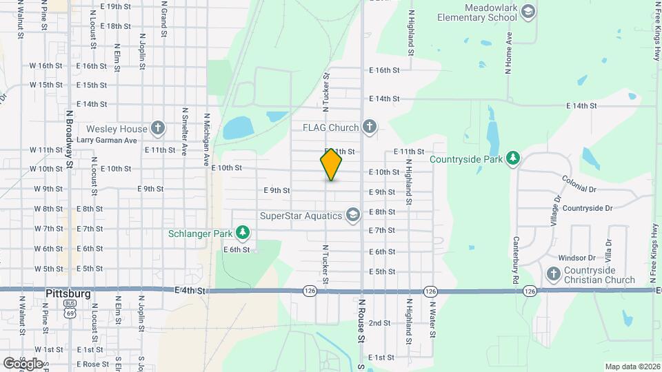 1003 E 9th St Map and Location Details