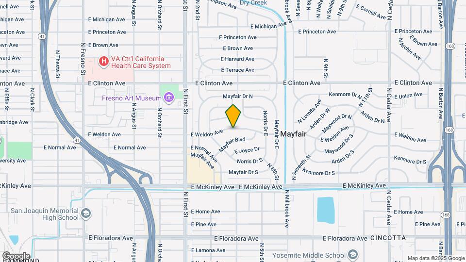 3402 E Weldon Ave Map and Location Details