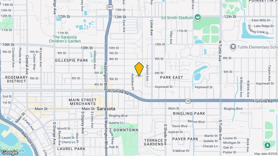 Sarasota Station Apartments Mapa y Detalles de la Ubicación