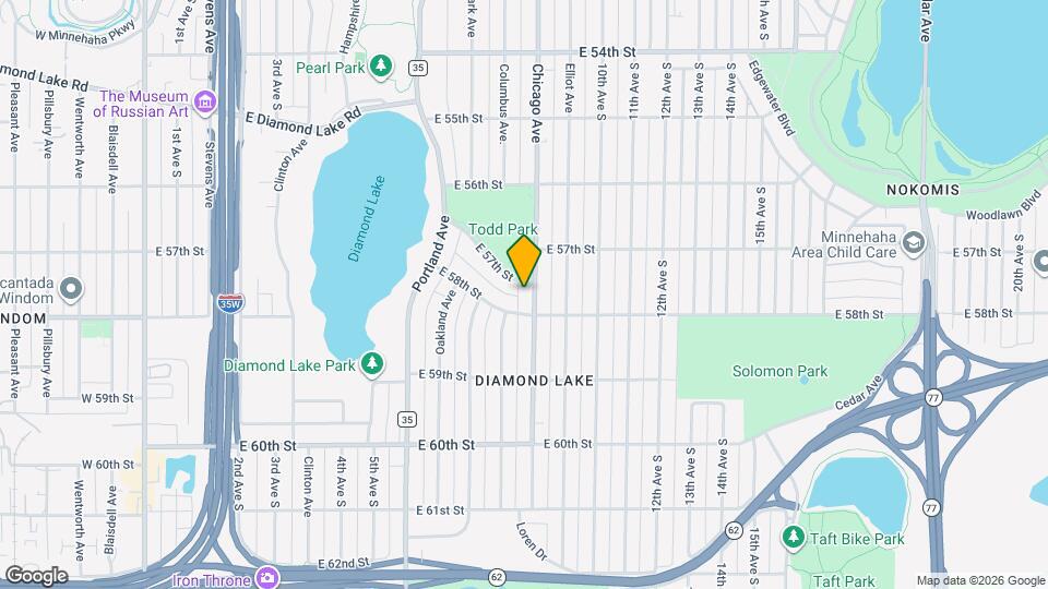 5704 Chicago Ave Map and Location Details