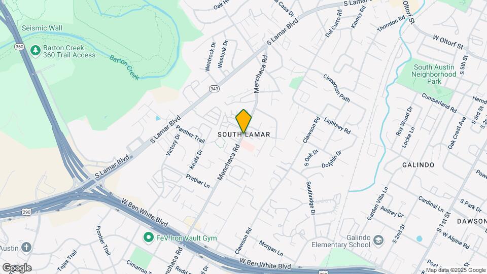 3601 Menchaca Rd Map and Location Details