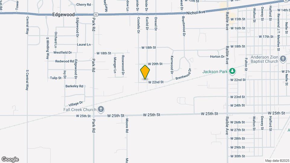 2121 Euclid Dr Map and Location Details