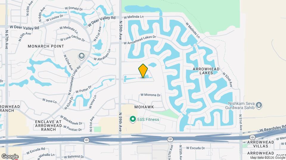 5812 W Del Lago Cir Map and Location Details