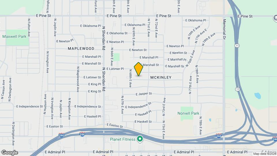 6827 E King Pl Map and Location Details