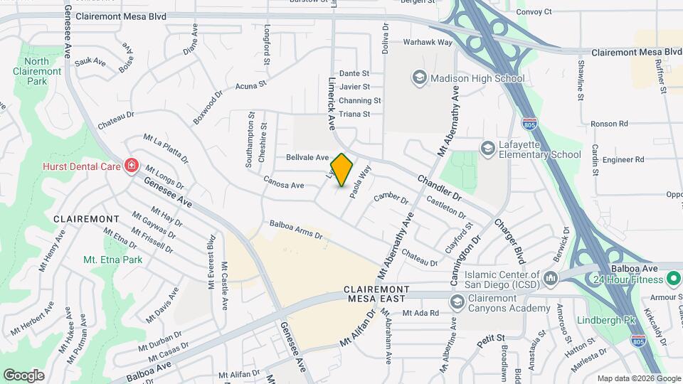 4459 Limerick Way Map and Location Details