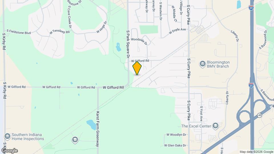 1343 S Hickory Grove Ln Map and Location Details