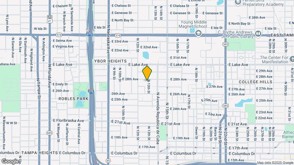3416 N 13th St Map and Location Details