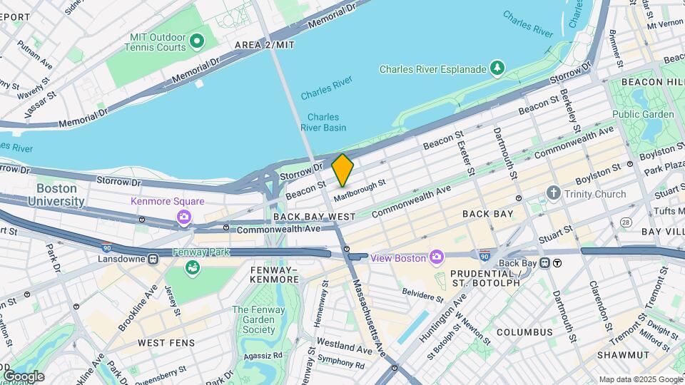 395 Marlborough St, Unit 9 Map and Location Details
