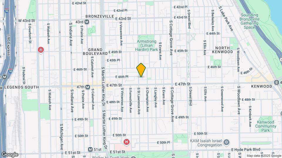 4639 S Saint Lawrence Ave Mapa y Detalles de la Ubicación
