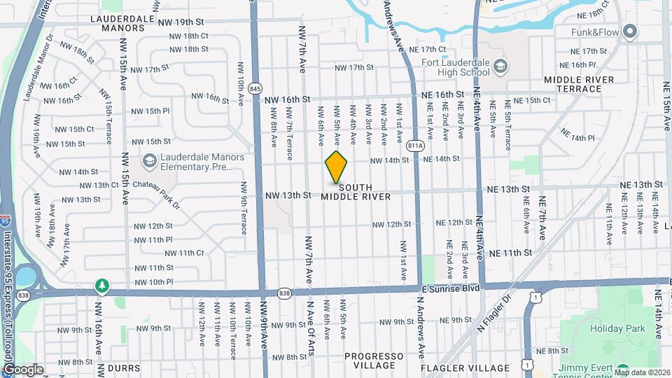 1305 NW 5th Ave Map and Location Details