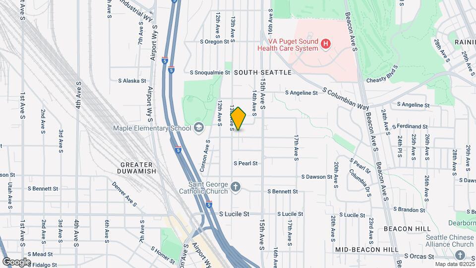 1308 S Shelton St Map and Location Details