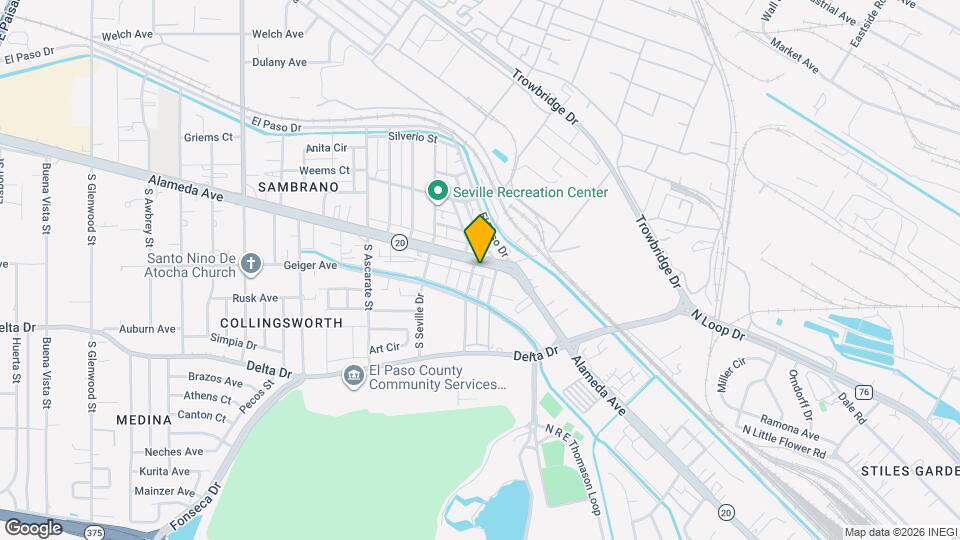 6806 Alameda Ave Mapa y Detalles de la Ubicación