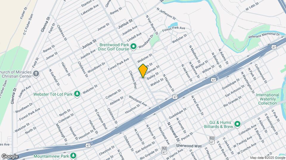 909 Howard St Map and Location Details