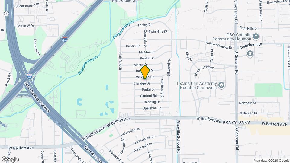 9302 Claridge Dr Map and Location Details