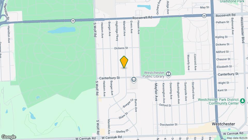1526 Mandel Ave Map and Location Details