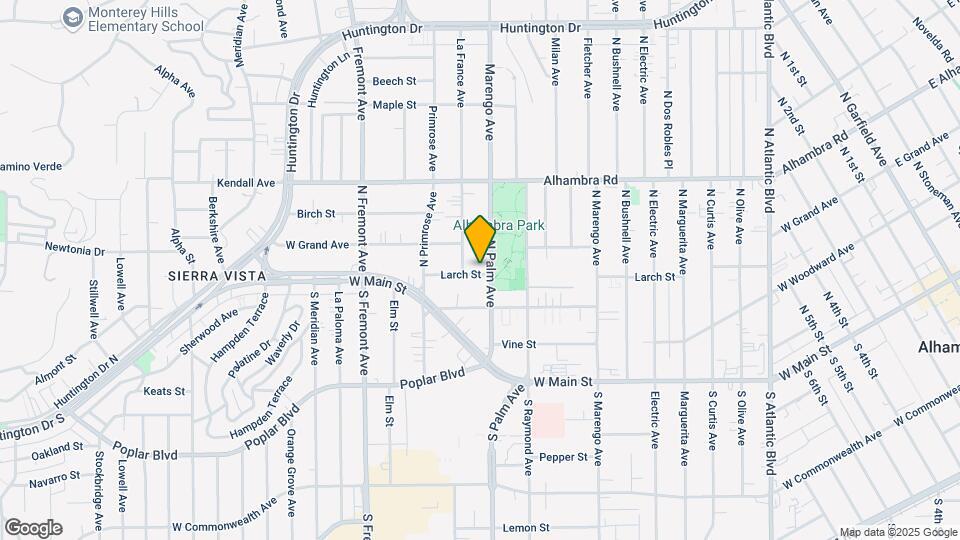 301 N Palm Ave Map and Location Details