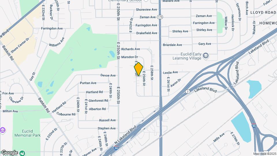 755 E 254th St Map and Location Details