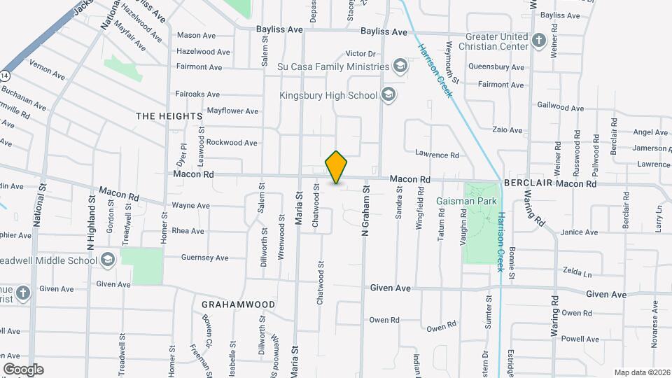 3949 Macon Rd Map and Location Details