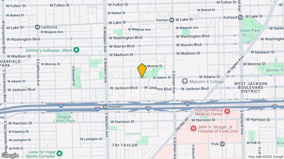 2157 W Adams St, Unit 001 Map and Location Details