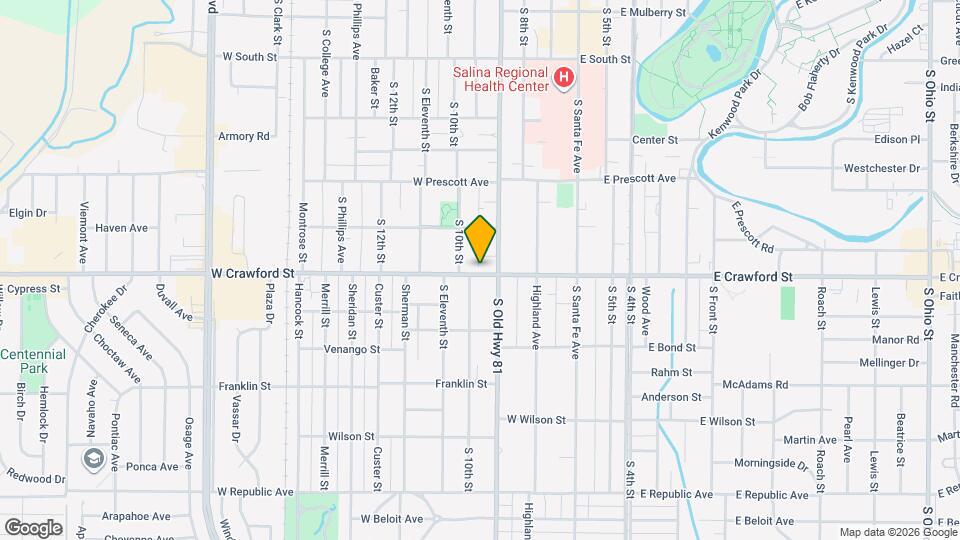 316 W Crawford St Mapa y Detalles de la Ubicación