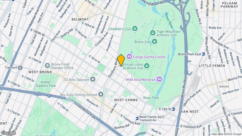 854 Bronx Park South Map and Location Details
