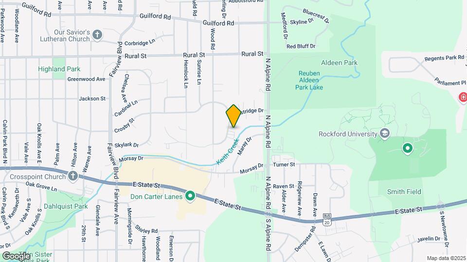 4141 Eastridge Dr Map and Location Details