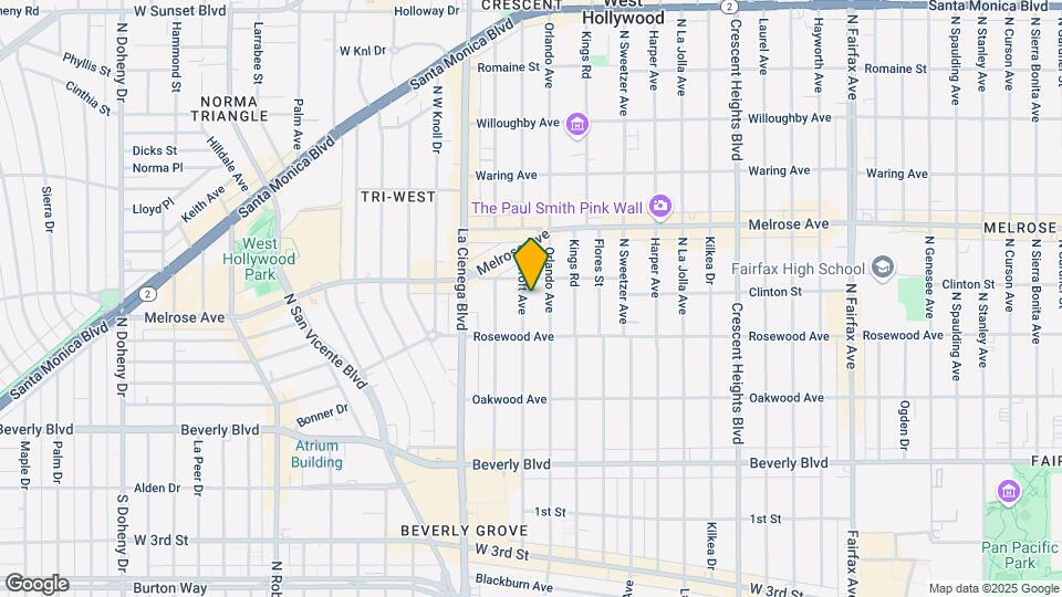 548 N Croft Ave Mapa y Detalles de la Ubicación