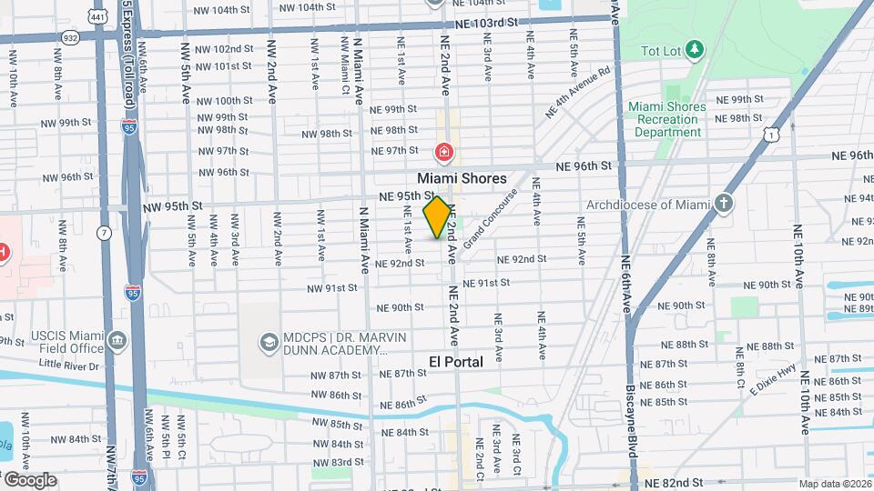 166 NE 93rd St Map and Location Details