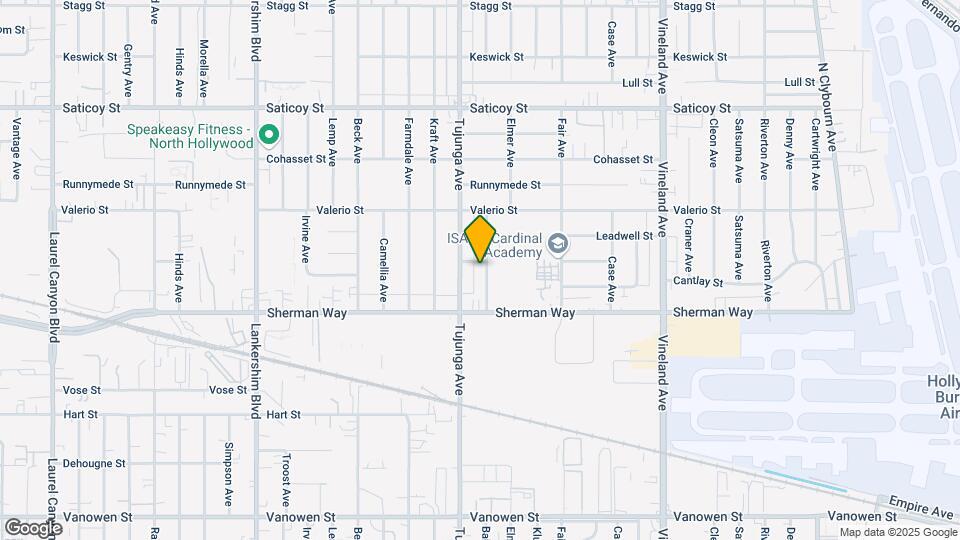7249 Bakman Ave Map and Location Details