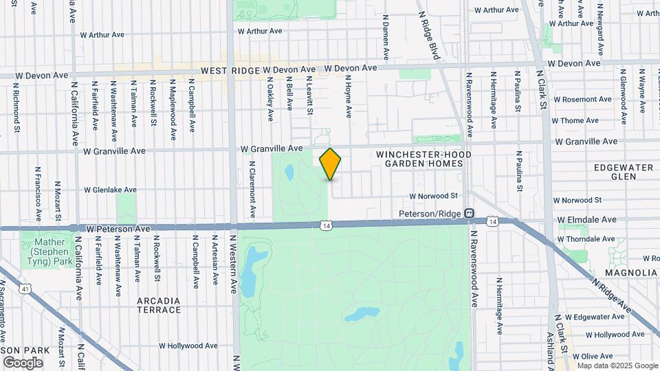 6114-6116 N Hamilton Ave Mapa y Detalles de la Ubicación