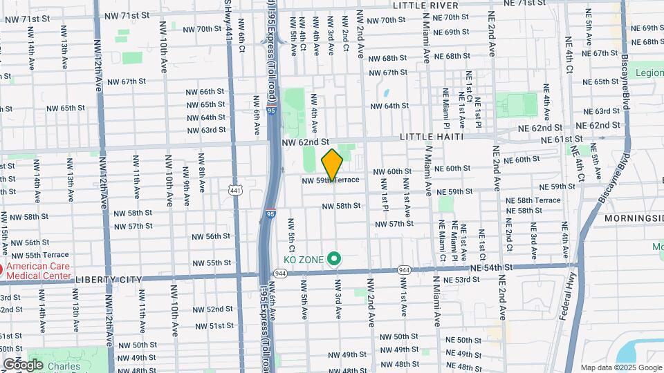 5922 NW 3rd Ave Map and Location Details