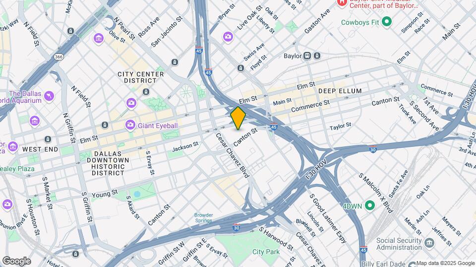 2205 Canton St Map and Location Details