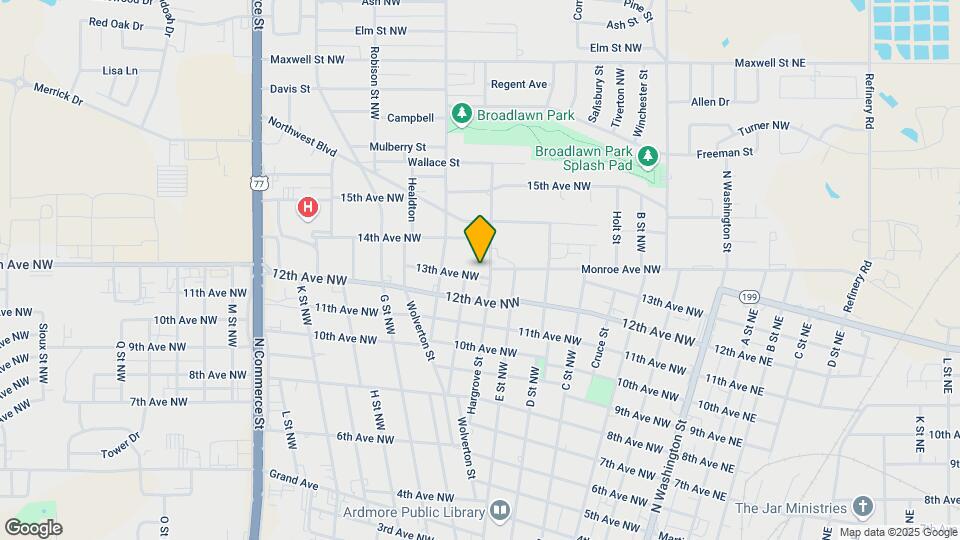 1305 Hargrove St Map and Location Details