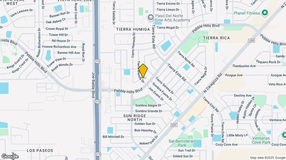 12340 Tierra Humeda Dr Map and Location Details