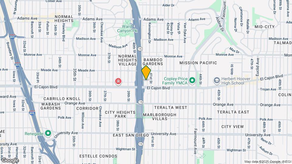 4323 Central Ave Mapa y Detalles de la Ubicación