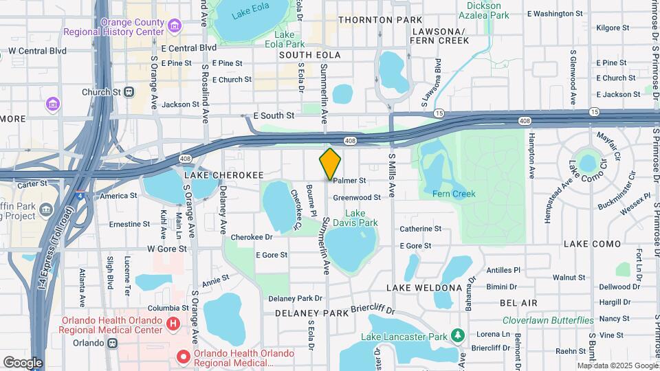 607 S Summerlin Ave Mapa y Detalles de la Ubicación