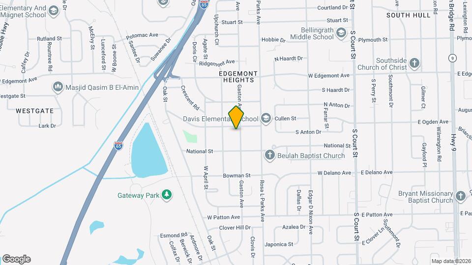 3616 Gaston Ave Map and Location Details