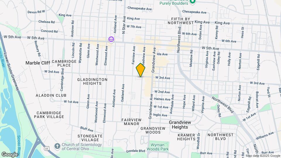 1345 Broadview Ave Map and Location Details