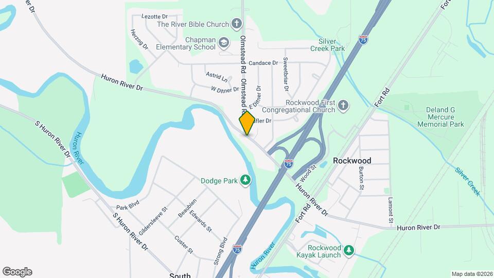 22929 Huron River Dr, Unit 1 Mapa y Detalles de la Ubicación