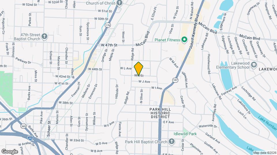 402 W K St Map and Location Details