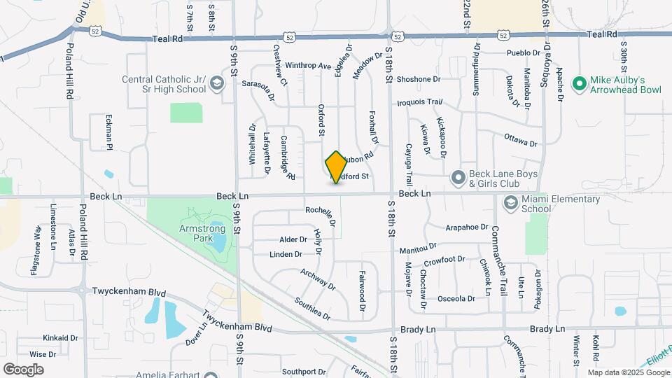 1312 Beck Ln Map and Location Details