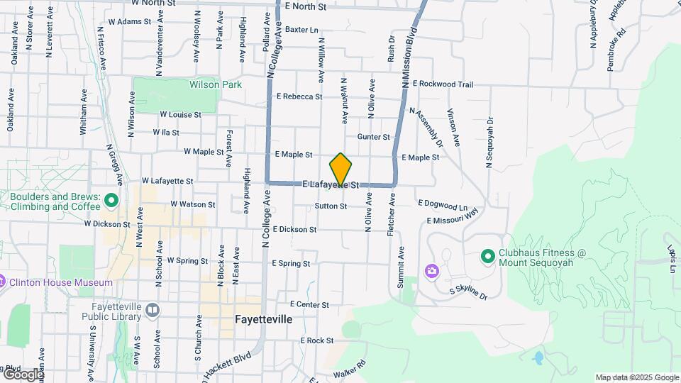 321 E Lafayette St Map and Location Details