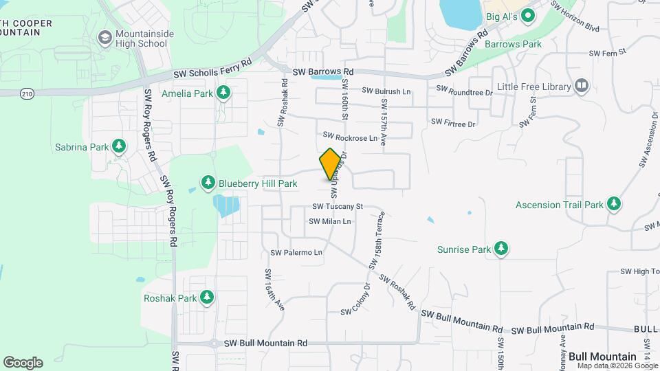 13571 SW Uplands Dr Map and Location Details