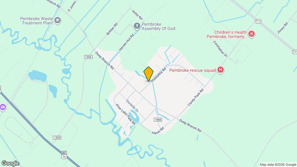 580 Hiawatha Rd Map and Location Details